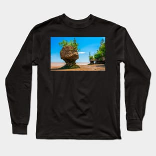 Hopewell Rocks, New Brunswick Canada Long Sleeve T-Shirt